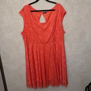 Lace dress with floral design